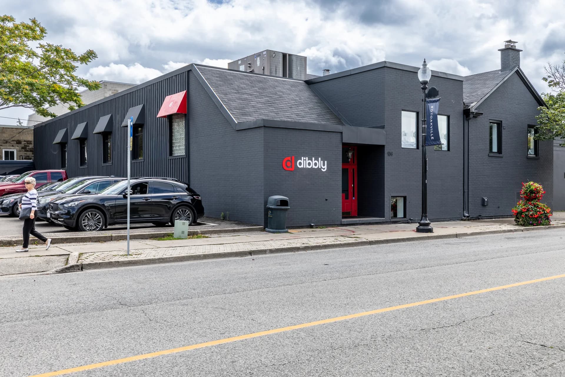 The Creator Lounge building exterior in downtown Oakville