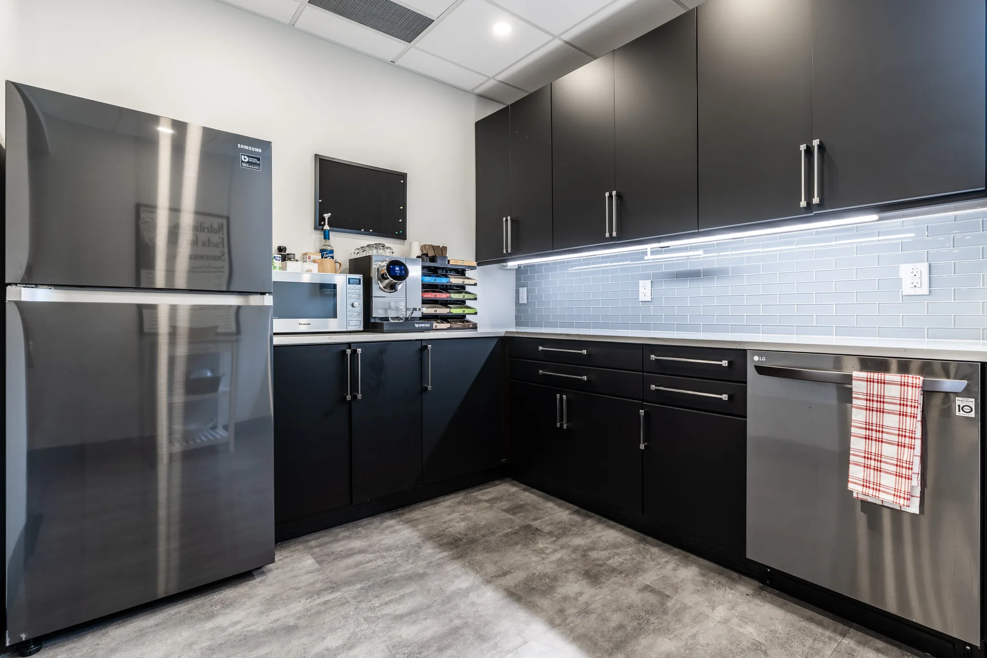 Kitchen area at The Creator Lounge